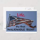 Onvervreemdbaar recht briefkaart (Voorkant / Achterkant)