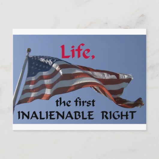 Onvervreemdbaar recht briefkaart (Voorkant)