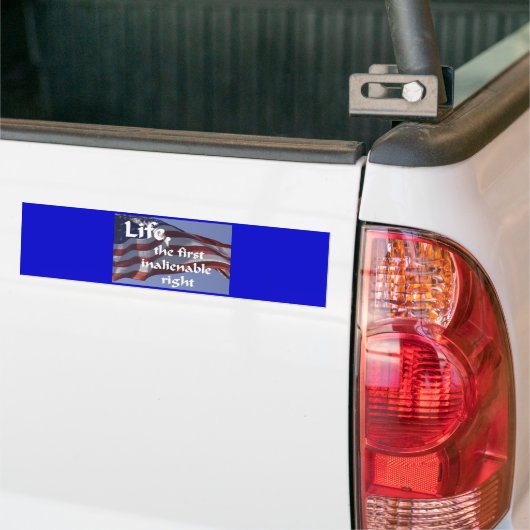 Onvervreemdbaar recht bumpersticker (Op Truck)