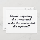 Onverwacht? Briefkaart (Voorkant / Achterkant)