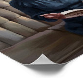 Onverwachte Bezoeker Surreal Poster Print Wall Art (Hoek)