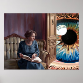 Onverwachte Bezoeker Surreal Poster Print Wall Art