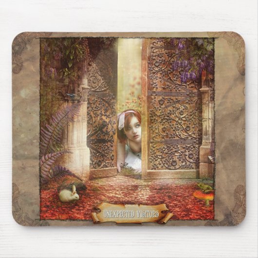 onverwachte bezoekers muismat (Voorkant)