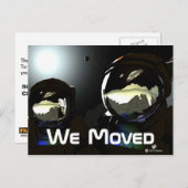 Onverwachte bezoekers UFO Aankondigingskaart (Voorkant / Achterkant)