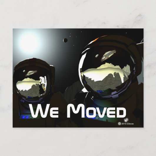 Onverwachte bezoekers UFO Aankondigingskaart (Voorkant)