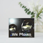 Onverwachte bezoekers UFO Aankondigingskaart (Staand voorkant)