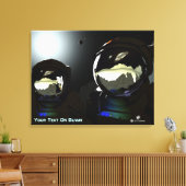 Onverwachte bezoekers UFO Canvas Afdruk (Insitu (Woonkamer))