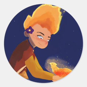 Onverwachte buddy ronde sticker