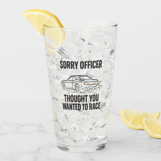 onverwachte race glas (Voorkant ijs)