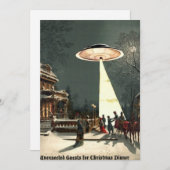 onverwachte samenvatting voor kerstdiner feestdagenkaart (Voorkant / Achterkant)