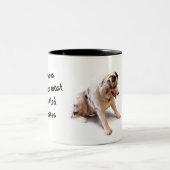 Onverwachte schildpadliefde tweekleurige koffiemok (Center)