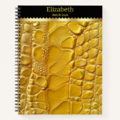 Onverwachte schoonheid van een levendige gele slan notitieboek (Voorkant)