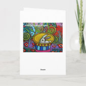 Onverwachte Tea Party Verjaardag Kaart (Achterkant)