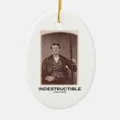 Onverwoestbaar (Phineas Gage) Keramisch Ornament (Voorkant)