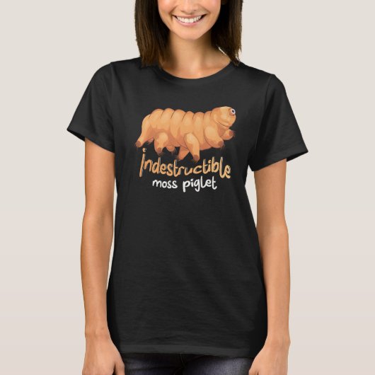 Onverwoestbare miglet wetenschap Tardigrade T-shirt (Voorkant)