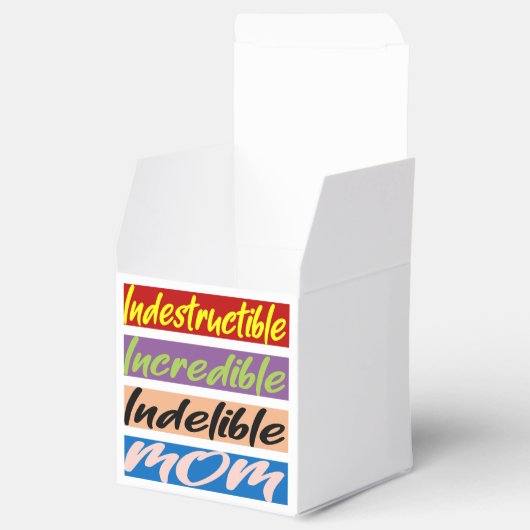 Onverwoestbare, Ongelooflijke, Onuitwisbare Moeder Bedankdoosjes (Geopend)