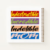 Onverwoestbare, Ongelooflijke, Onuitwisbare Moeder Notitieboek (Achterkant)