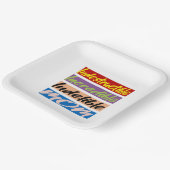 Onverwoestbare, Ongelooflijke, Onuitwisbare Moeder Papieren Bordje (Gebogen)