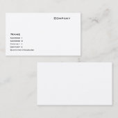 Onverwoestbare voorraad papier visitekaartje (Voorkant / Achterkant)