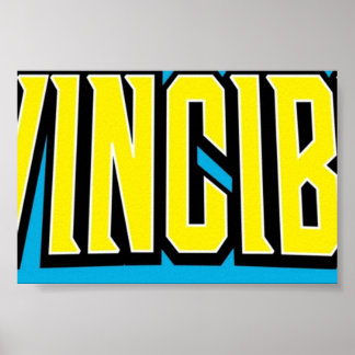 Onvinbaar logo poster