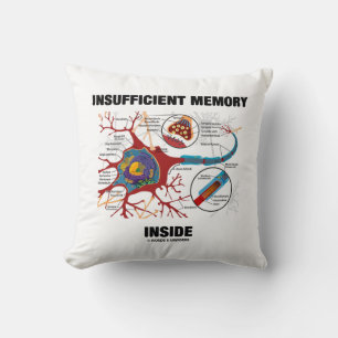 Onvoldoende geheugen binnenin (neuron / synaps) kussen