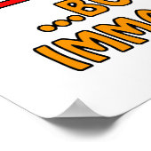 Onvolgroeide 50e verjaardag Gag Gifts Poster (Hoek)