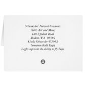 onvolgroeide adelaar vliegt (Achterkant Horizontaal)