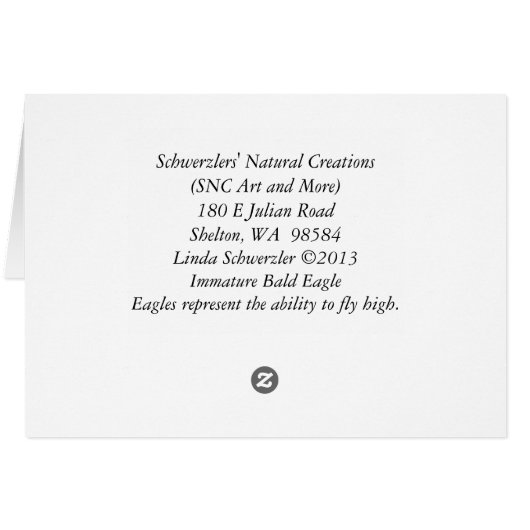 onvolgroeide adelaar vliegt (Achterkant Horizontaal)