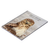 Onvolgroeide Rode Hawk op de grond Notitieboek (Linkerzijde)