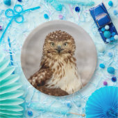 Onvolgroeide Rode Hawk op de grond Papieren Bordje (Feest)
