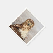 Onvolgroeide Rode Hawk op de grond Servetten (Hoek)