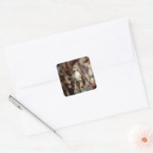 Onvolgroeide Rode Tailed Hawk Vierkante Sticker (Envelop)
