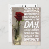 Onvolkomenheden accepteren - Rood Briefkaart (Voorkant / Achterkant)