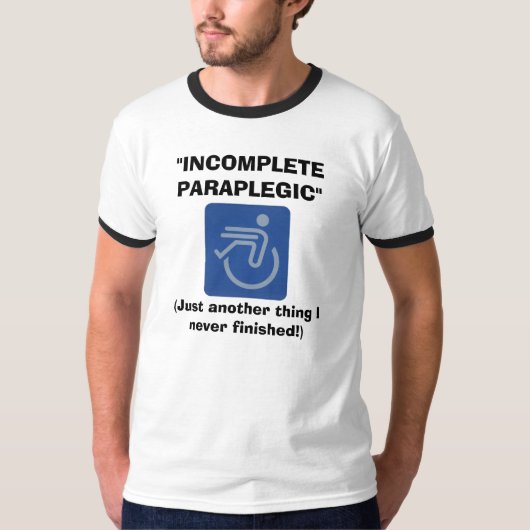 Onvolledig paraplegiaal Shirt (Voorkant)
