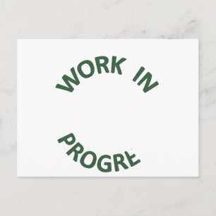 Onvolledig werk aan de gang briefkaart