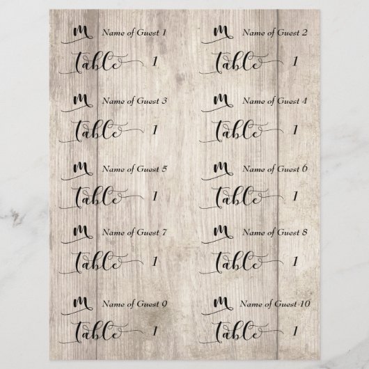 Onvolledige draft 1 voor "cuttable" plaatskaarten (Voorkant)