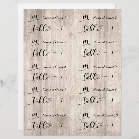 Onvolledige draft 1 voor "cuttable" plaatskaarten  (Voorkant / Achterkant)