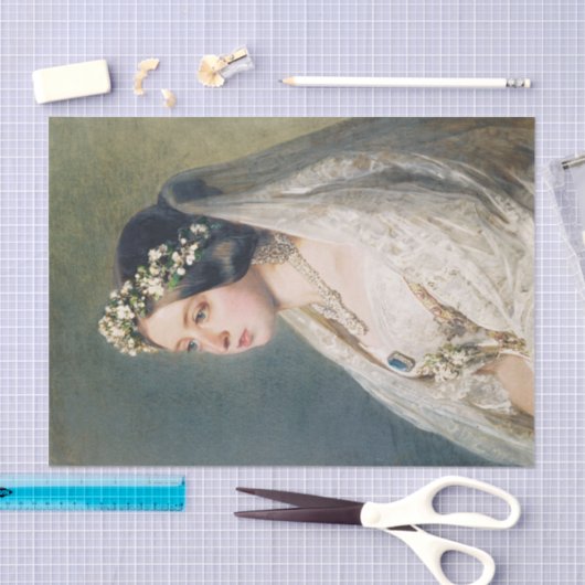 Onvolledige ontkoppeling van koningin 4 tissuepapier (Craft)