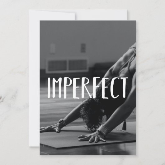 onvolmaakt feestdagenkaart (Voorkant)