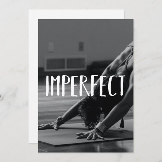 onvolmaakt feestdagenkaart (Voorkant / Achterkant)