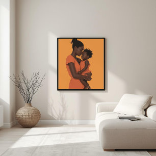 Onvolmaakte Band – Minimalistische Moeder & Kind X Poster