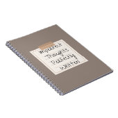 Onvolmaakte gedachten, perfect geschreven notitieboek (Rechterzijde)