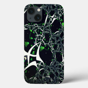 Onvolmaakte witte fractal op zwarte plek, brei Case-Mate iPhone case
