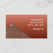 Onvoltooide Brick Wall-visitekaartjes sjablonen Visitekaartje (Achterkant)
