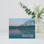 Onvoltooide brug...Grand Lake OK ansichtkaart Briefkaart (Staand voorkant)