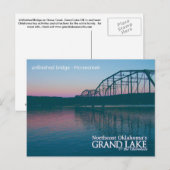 Onvoltooide brug...Grand Lake OK ansichtkaart Briefkaart (Voorkant / Achterkant)
