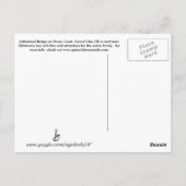 Onvoltooide brug...Grand Lake OK postkaart (Achterkant)