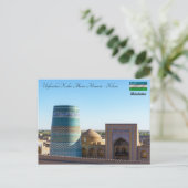 Onvoltooide Kalta Minor Minaret - Khiva, Oezbekist Briefkaart (Staand voorkant)
