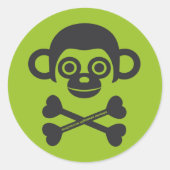 Onvoltooide Monkeys logo sticker (Voorkant)