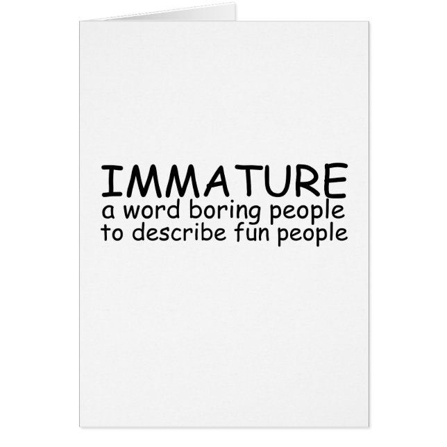 onvolwassen (Voorkant)